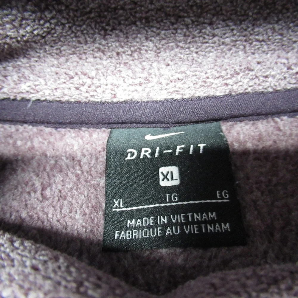 Nike Sweatshirt Womens XL‎ Purple Soft Dri-FIT Funnel Neck Soft Fleece Pullover